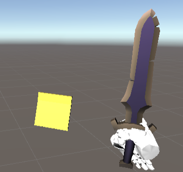 Sword with one post-it
